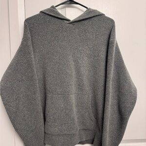 Calvin Klein Charcoal Gray Hooded Sweater